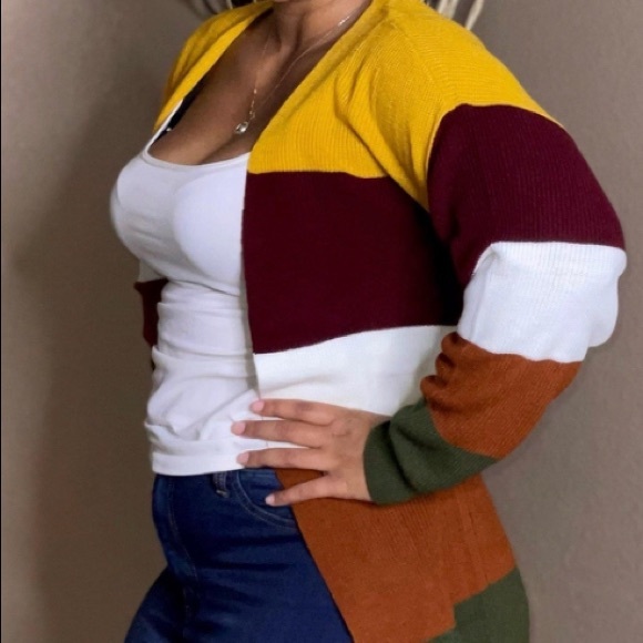 Green Fall Cardigan - Picture 3 of 3